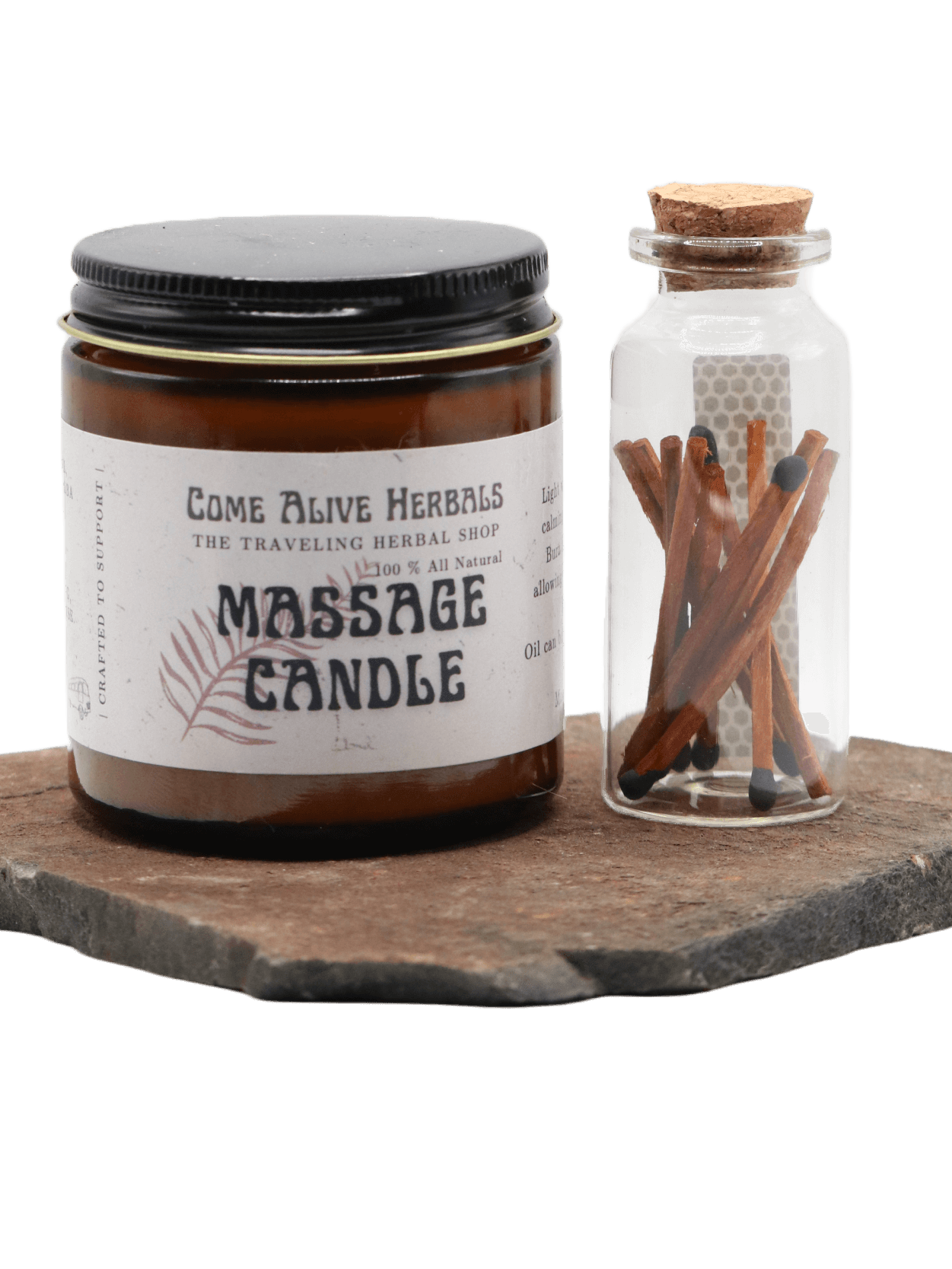 Melt and massage candle just light and use for massage oil