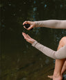 Applying organic castor oil to skin for deep moisture, barrier support, and scar care