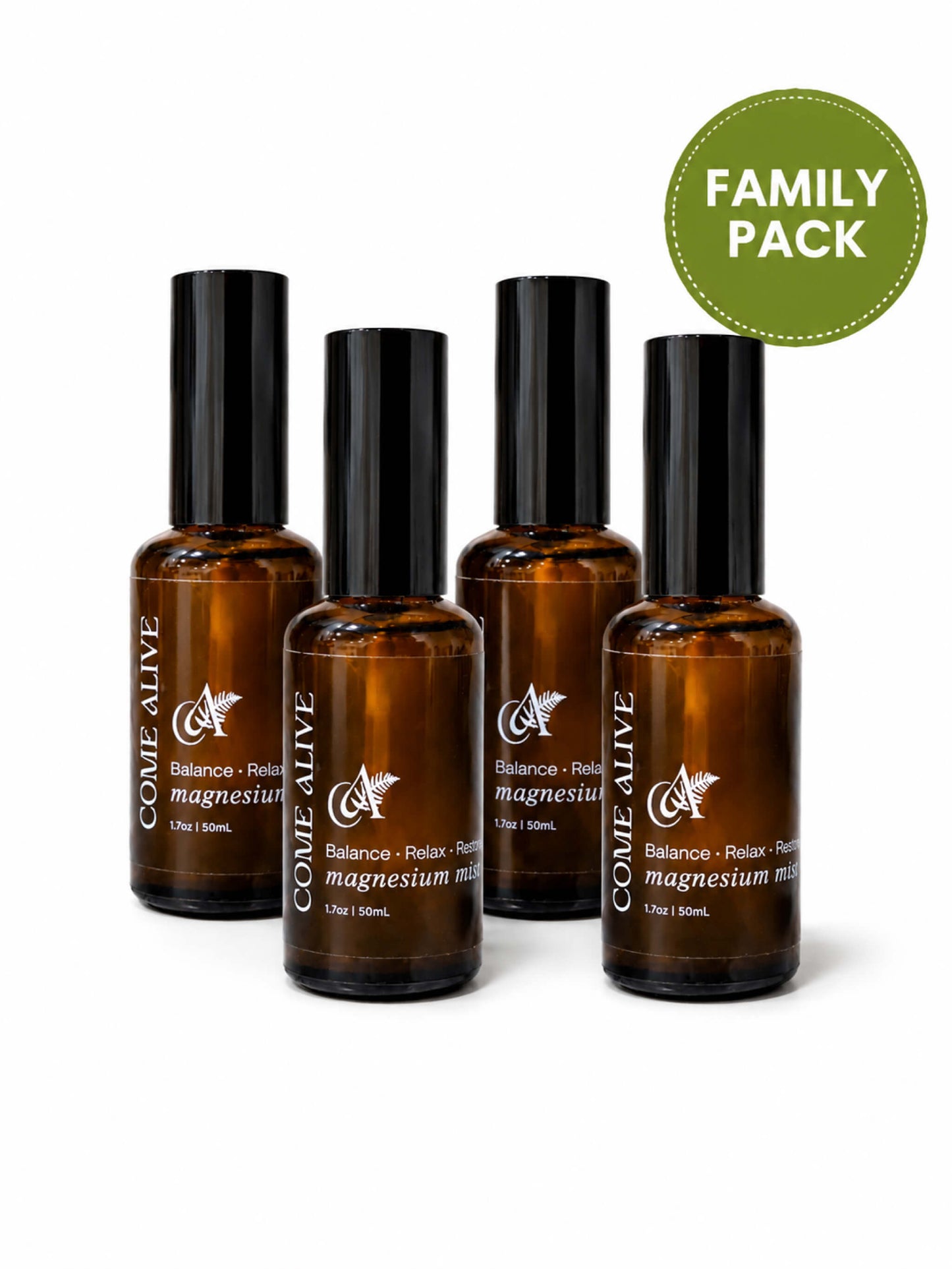 This magnesium-rich mist supports deep relaxation, restful sleep, muscle recovery, hormonal balance, and natural odor support through highly absorbable topical magnesium chloride and grounding botanical oils. Designed for modern life and daily use, Ritual Dose delivers the same award-winning Magnesium Mist formula in a convenient 2oz glass bottle made to travel with you—from bedside to gym bag to carry-on.