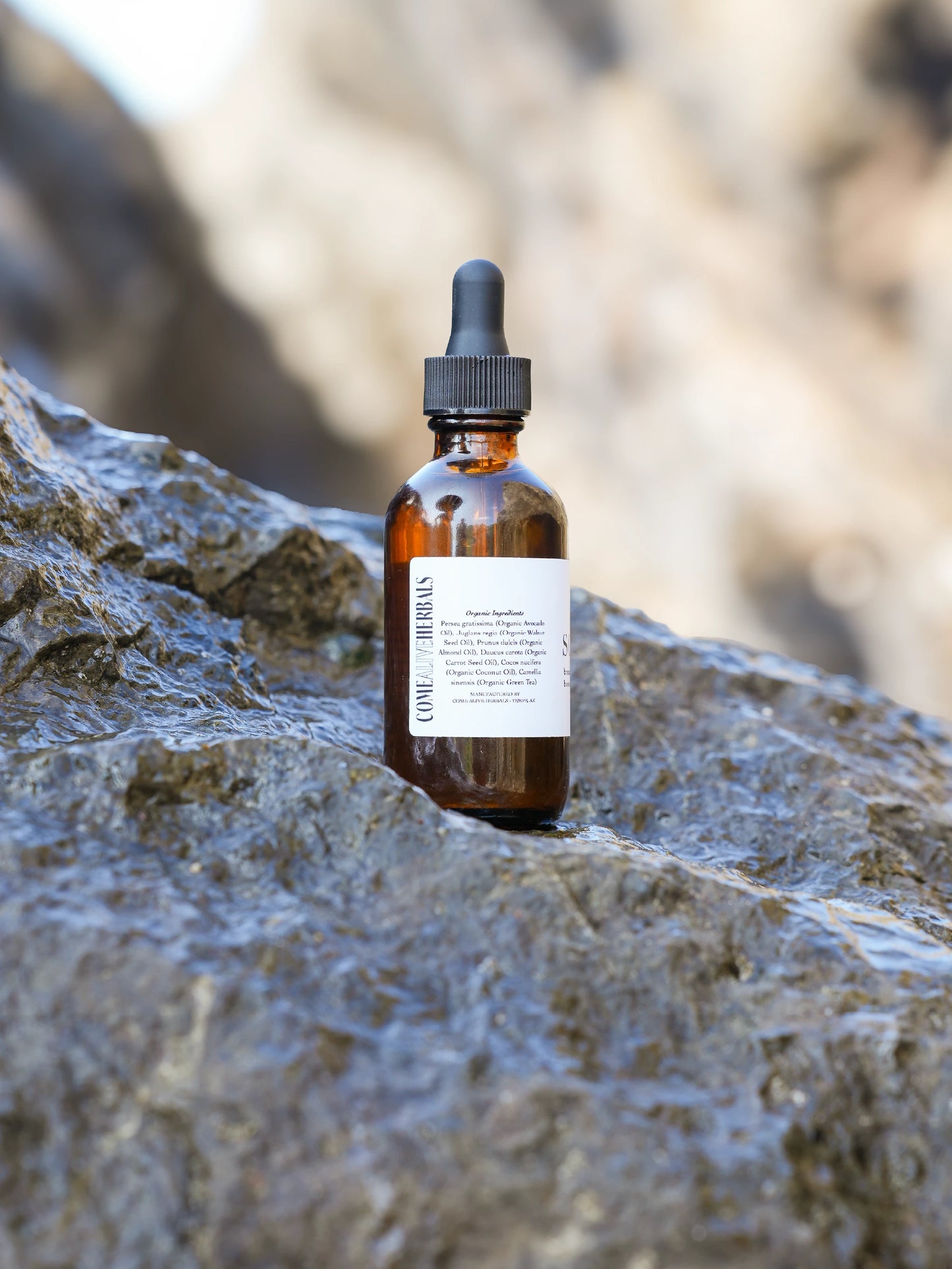 Come Alive Herbals Sol Oil Tanning Oil – golden tanning oil with coconut and carrot seed oil- 2oz ingredients