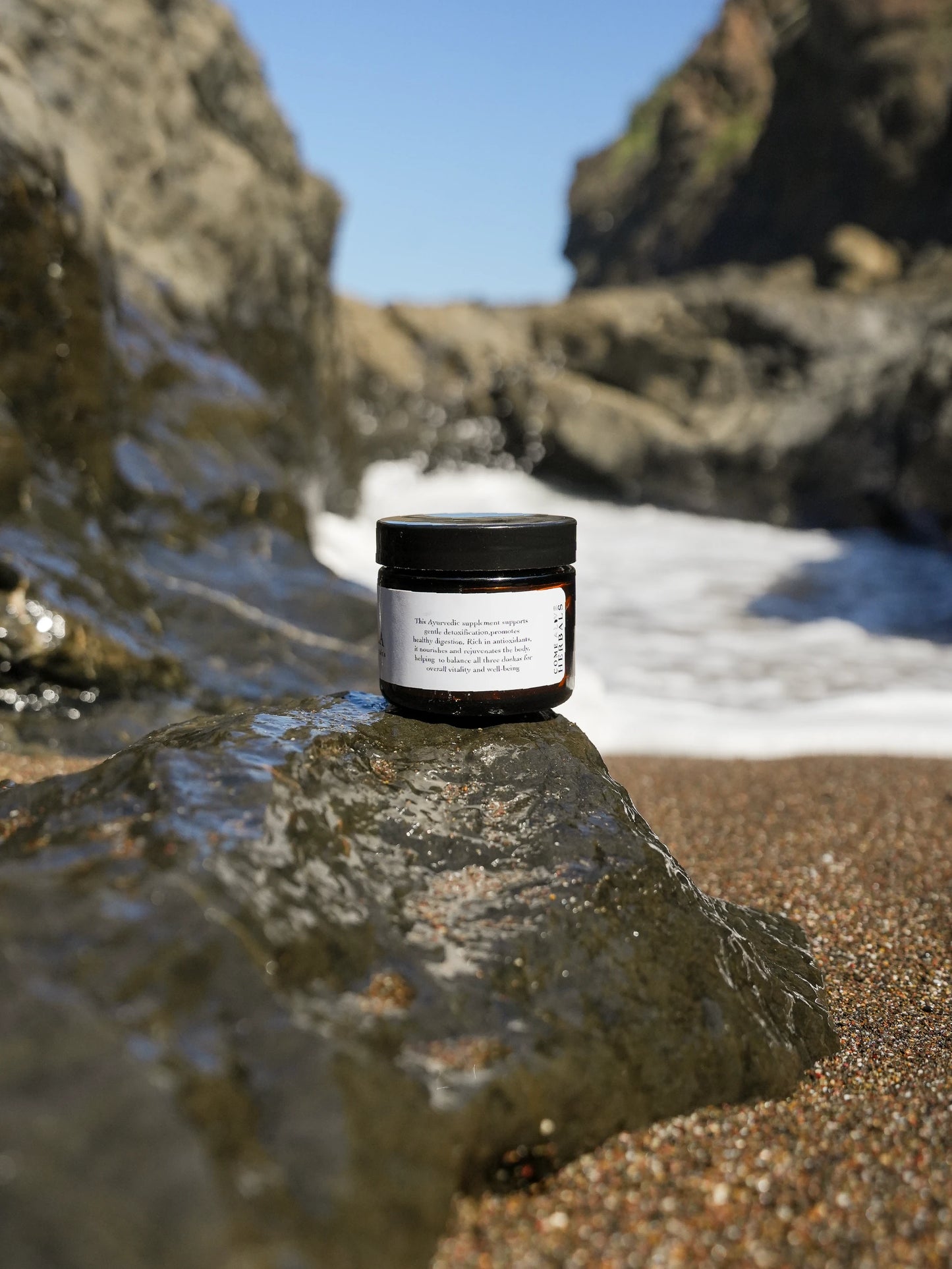 Come Alive Herbals Triphala Powder 100ml – Ayurvedic herbal blend for digestion and detox in glass jar