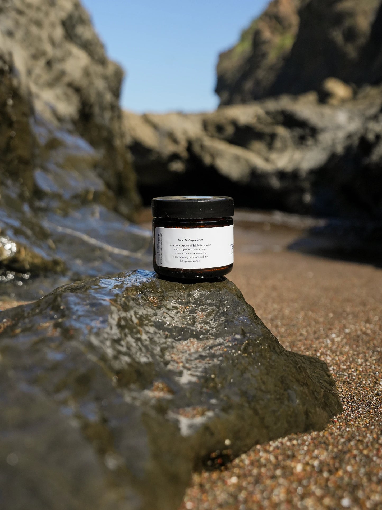 Come Alive Herbals Triphala Powder 100ml – Ayurvedic herbal blend for digestion and detox in glass jar