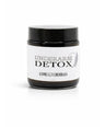 Come Alive Herbals Underarm Detox Mask in recycled glass jar with activated charcoal and neem for deep underarm detox and skin brightening